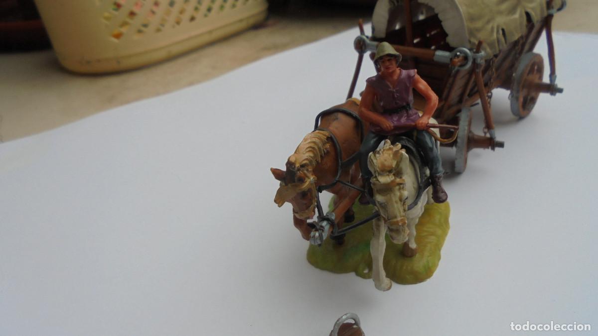 Juguetes antiguos: Carro medieval de 4 cm de la marca Elastolin - Foto 2