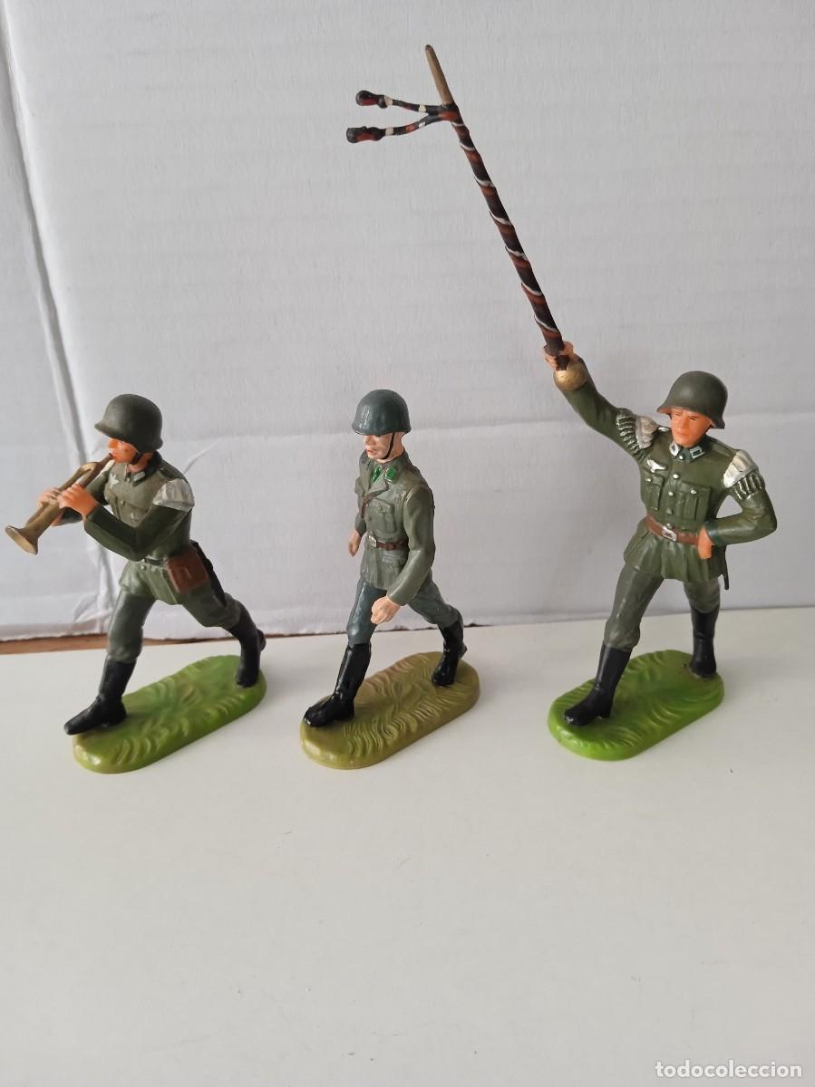 Juguetes antiguos: lote de 3 figuras de elastolin - Foto 1