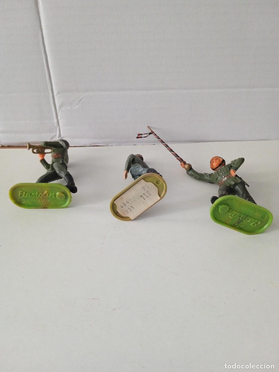 Juguetes antiguos: lote de 3 figuras de elastolin - Foto 2