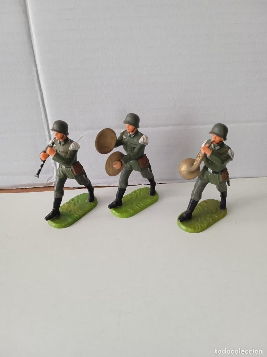 Juguetes antiguos: lote de figuras elastolin - Foto 1