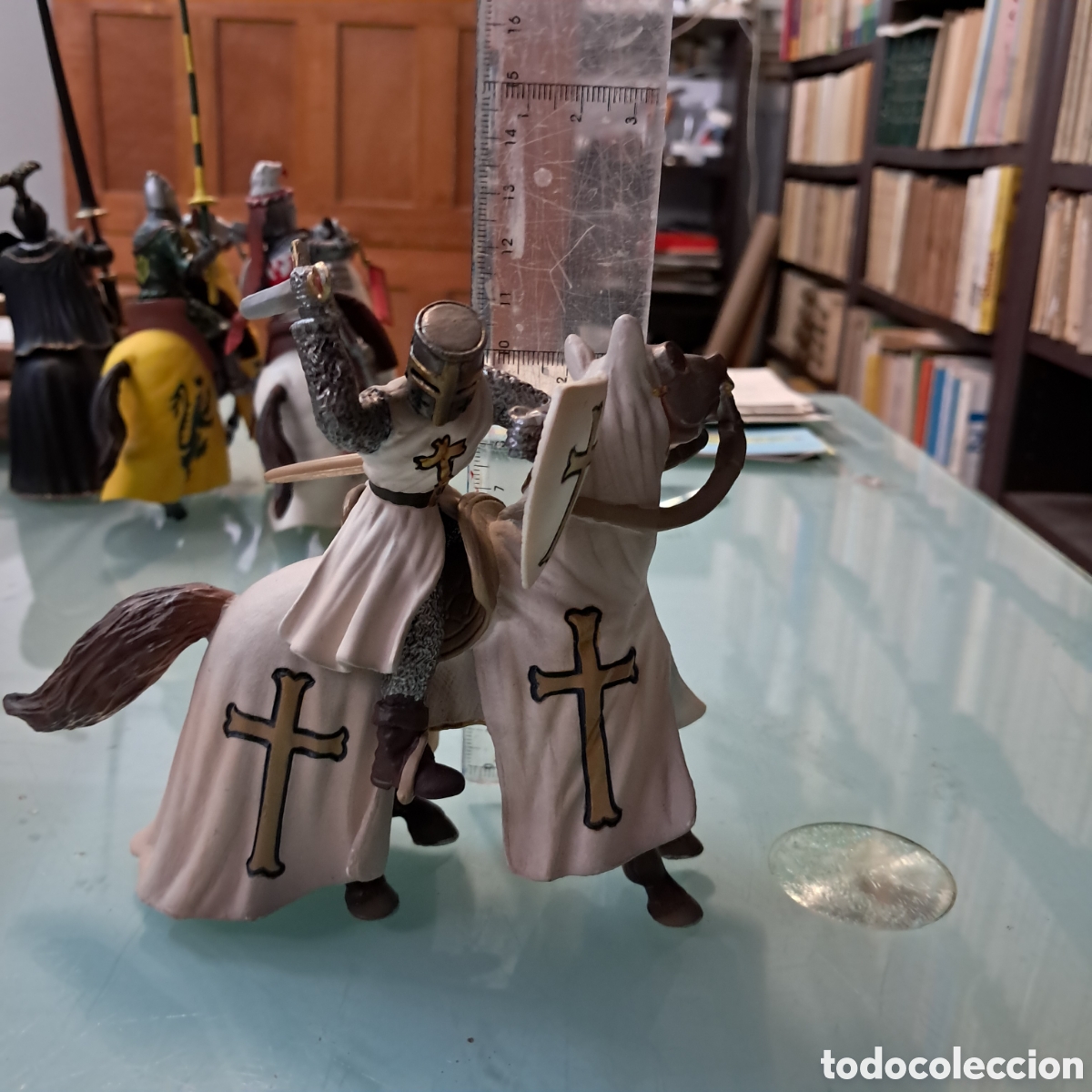 Juguetes Antiguos: Caballero, soldadito, medieval en plastico