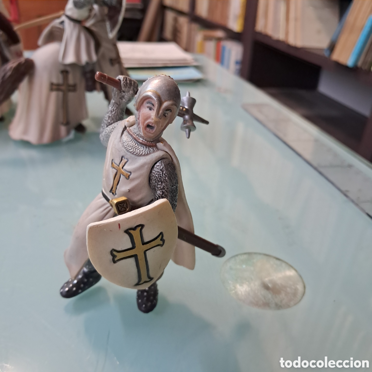 Juguetes Antiguos: Soldadito, Caballero medieval, pl&aacute;stico