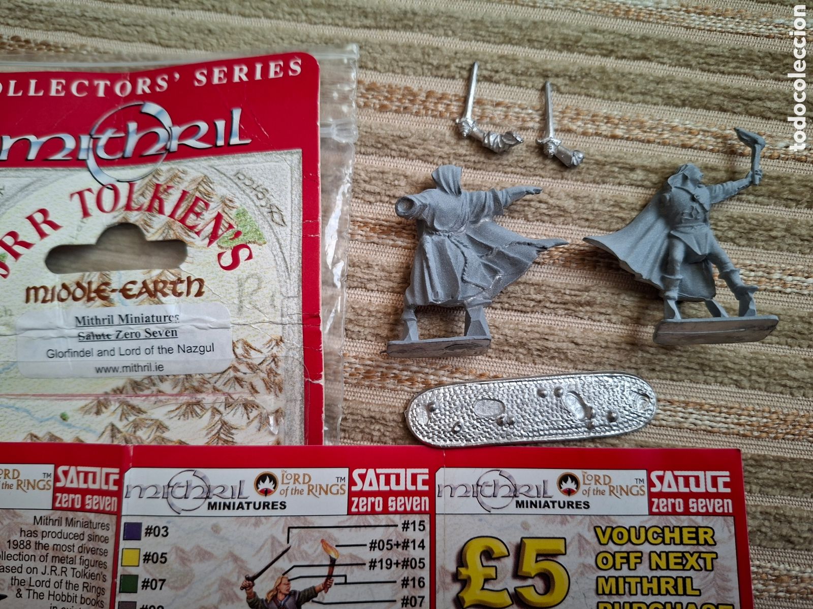 Jeux Anciens: FIGURAS de EL SE&Ntilde;OR DE LOS ANILLOS, GLORFINDEL y NAZGUL, conmemorativas de la feria SALUTE, UK, 2007