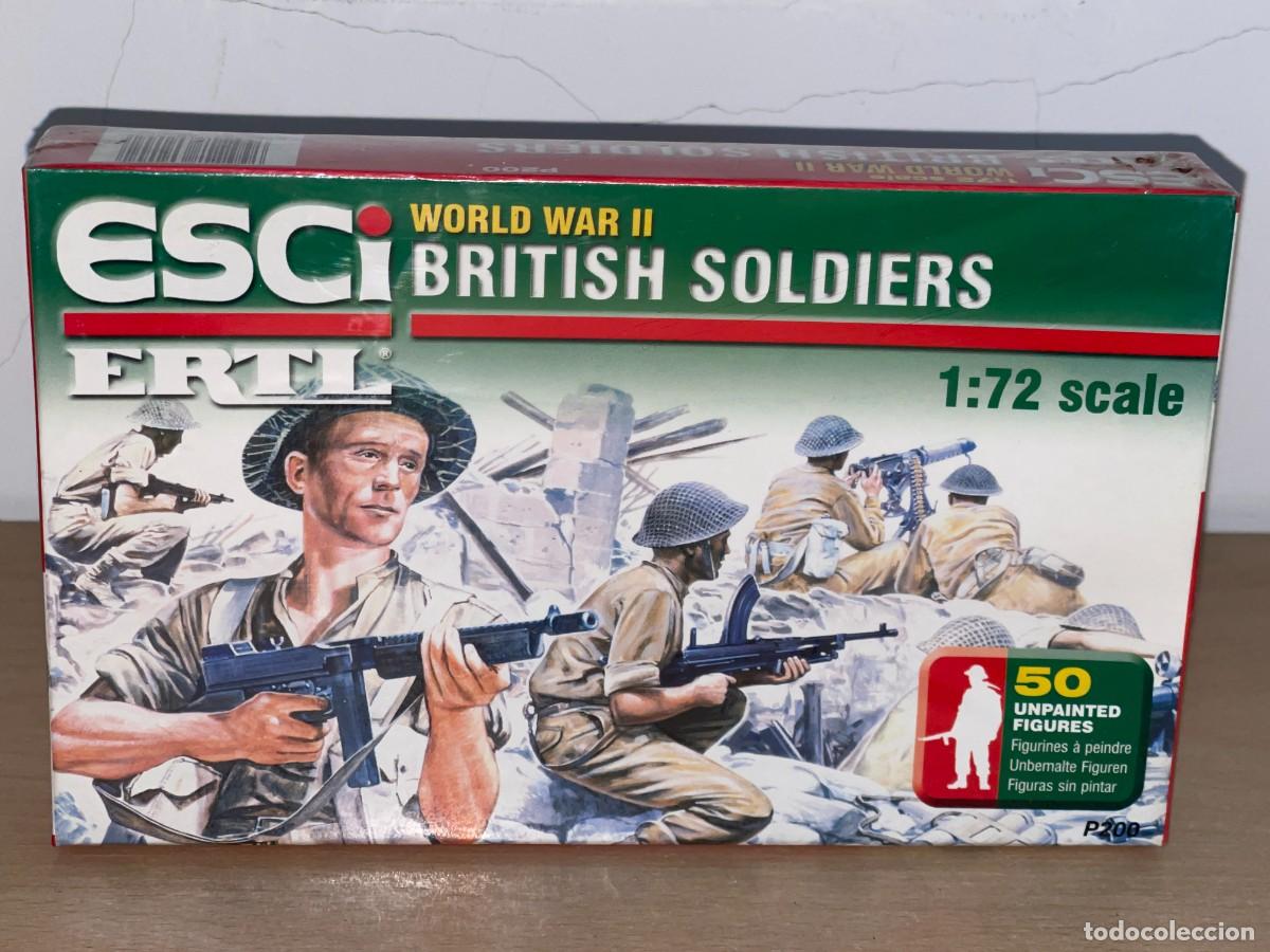 Juguetes Antiguos: Esci Ertl World War Two British Soldiers Ref. P200 caja soldados escala 1/72 ej&eacute;rcito ingl&eacute;s WWII