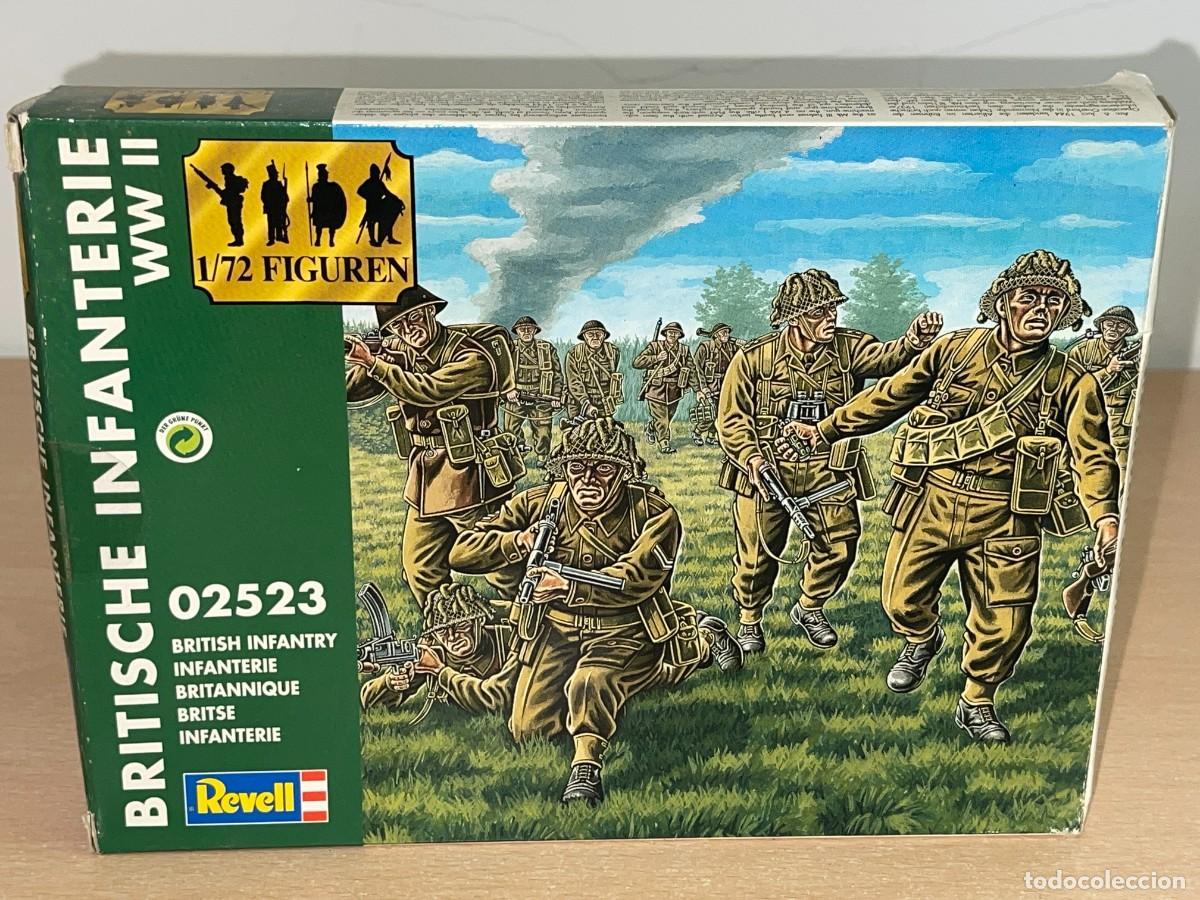 Juguetes Antiguos: Revell WWII British Infantry Ref. 02523 caja soldados escala 1/72 Infanter&iacute;a Inglesa brit&aacute;nicos 2&ordf;GM