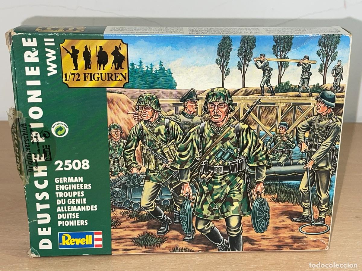 Juguetes Antiguos: Revell WWII German Engineers Ref. 2508 caja soldados escala 1/72 Zapadores Alemanes Pioniers 2&ordf;GM