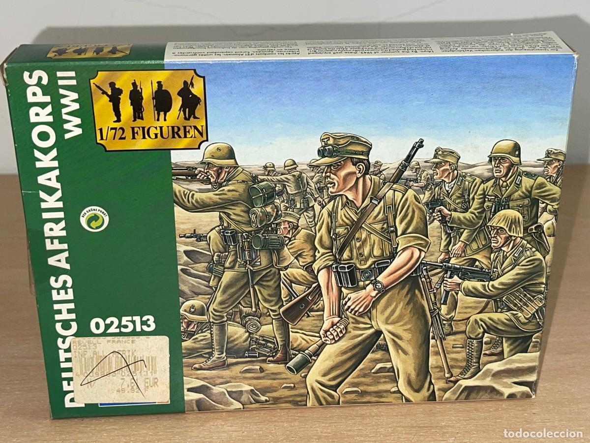 Juguetes Antiguos: Revell WWII Afrika Korps Ref. 02513 caja soldados escala 1/72 German Afrikakorps Desert Army 2&ordf;GM