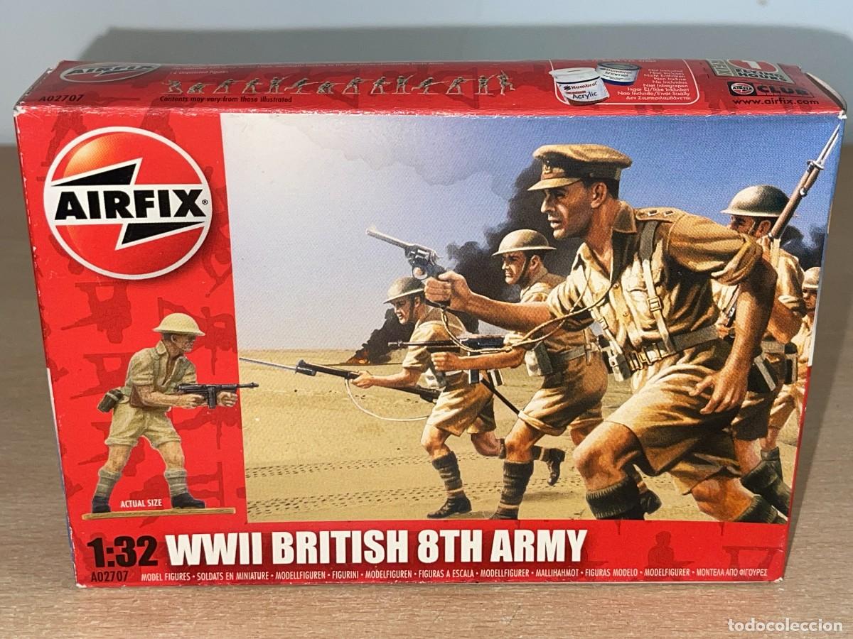 Juguetes Antiguos: Airfix World War II British 8th Army Ref. A02707 caja soldados escala 1:32 Ratas del Desierto 2&ordf;GM
