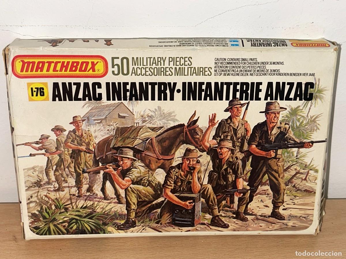 Juguetes Antiguos: Matchbox ANZAC Infantry Ref. P-5008 caja soldados 1/76 Infanter&iacute;a ANZAC australianos 2&ordf;GM WWII