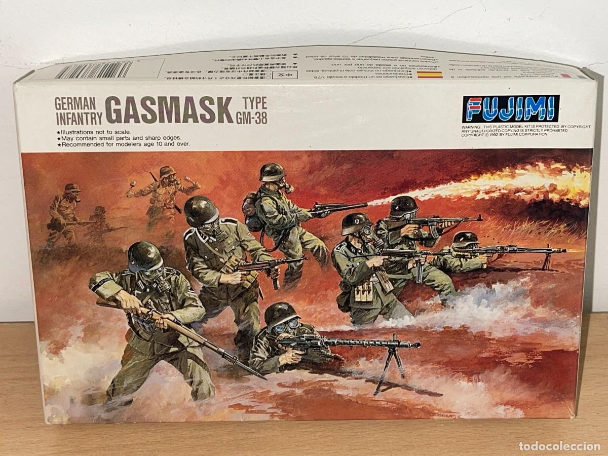 Juguetes Antiguos: Fujimi German Infantry GASMASK Type GM-38 Ref. 76028 caja soldados 1/76 2&ordf;GM Infanteria Alemana WWII