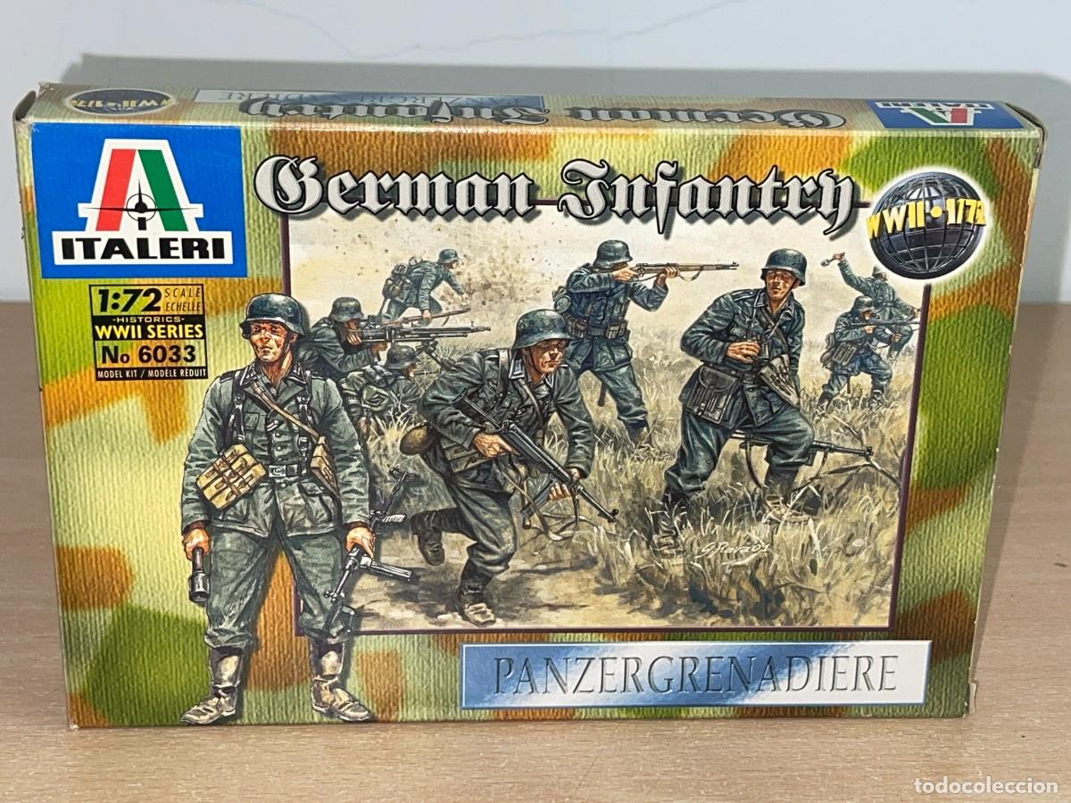 Juguetes Antiguos: Italeri WWII German Infantry Panzergranadiere Ref. 6033 caja soldados escala 1/72 Infanter&iacute;a Alemana