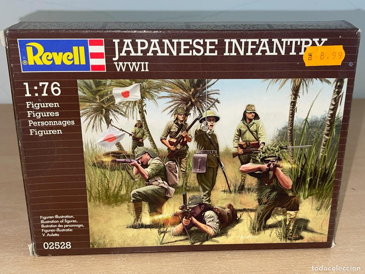 Juguetes Antiguos: Revell WWII Japanese Infantry Ref. 02528 caja soldados escala 1/72 Infanter&iacute;a Japonesa 2&ordf;GM 1:72