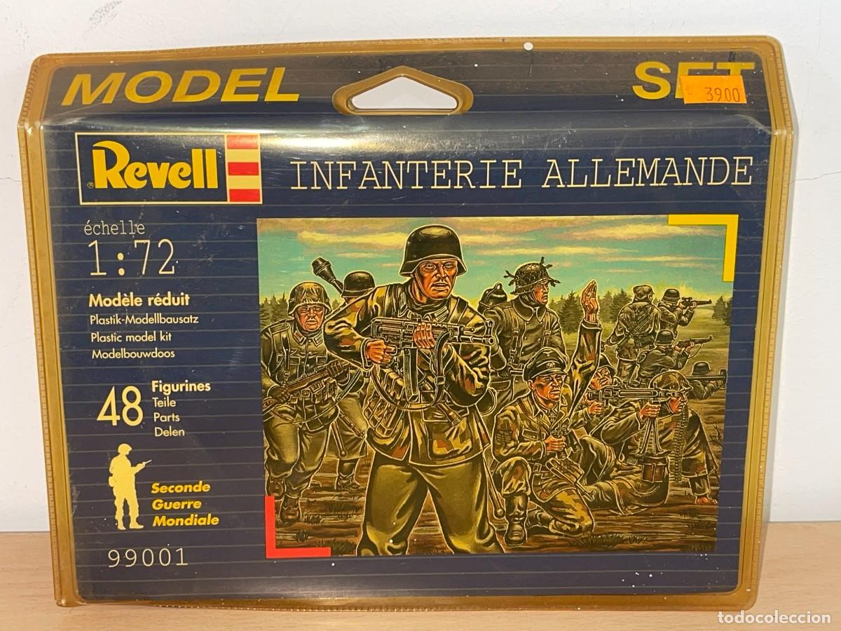 Juguetes Antiguos: Revell WWII German Infantry Ref. 99001 caja soldados escala 1/72 Infanterie Allemande 2&ordf;GM