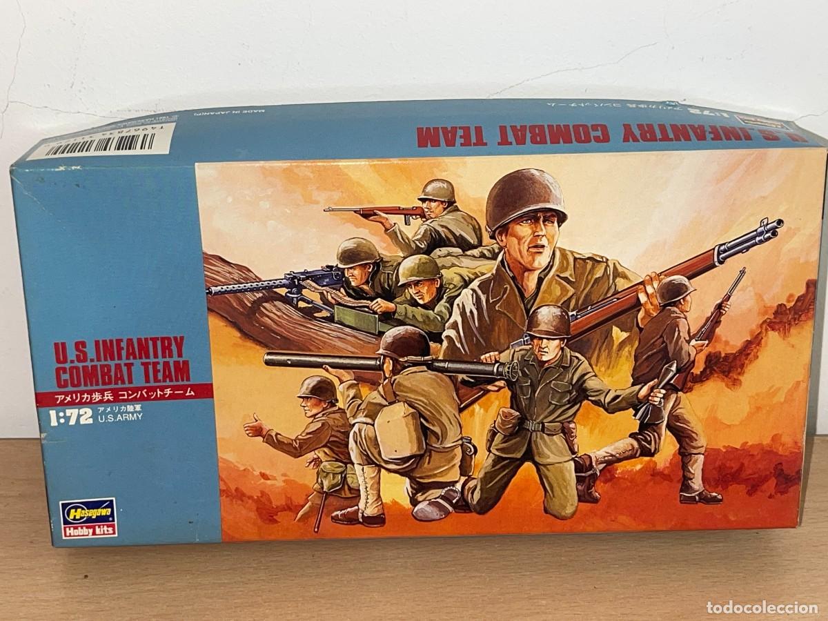 Juguetes Antiguos: Hasegawa Model Kits US Infantry Combat Team Ref. 31129 caja soldados 1/72 Infanteria USA 2&ordf;GM WWII
