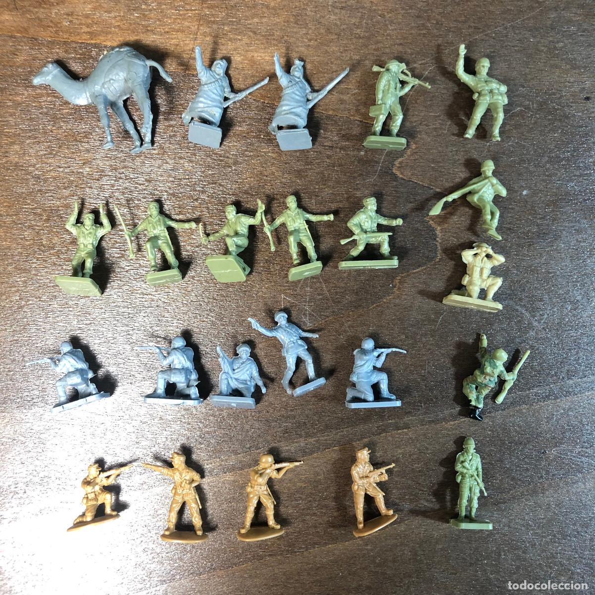 Juguetes Antiguos: Lote soldados Escala HO 1/72 AIRFIX, Vintage (Beduinos, Afrika Korps...) a&ntilde;os 50s a 70s