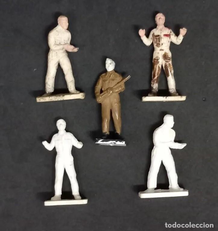 Jeux Anciens: FIGURAS KIT AIRFIX 5 SOLDADOS INGLESES BRIT&Aacute;NICOS 1/72 JUEGO DE REPOSTAJE RAF R.A.F. A&Ntilde;OS 70 PTOY