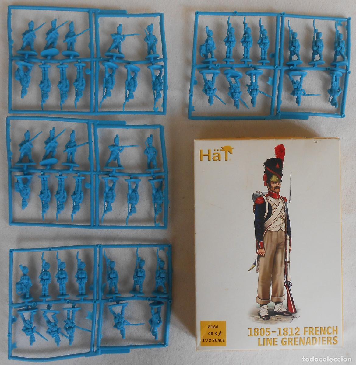 Juguetes Antiguos: Soldaditos miniatura 1/72 Granaderos franceses de l&iacute;nea