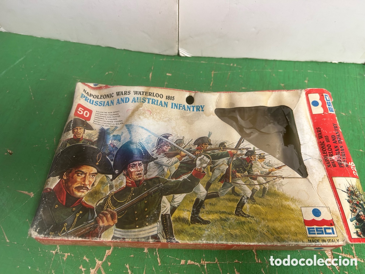 Juguetes Antiguos: SOLDADOS PLASTICO INFANTERIA PRUSIANA DE LA MARCA ESCI ESCALA 1,72