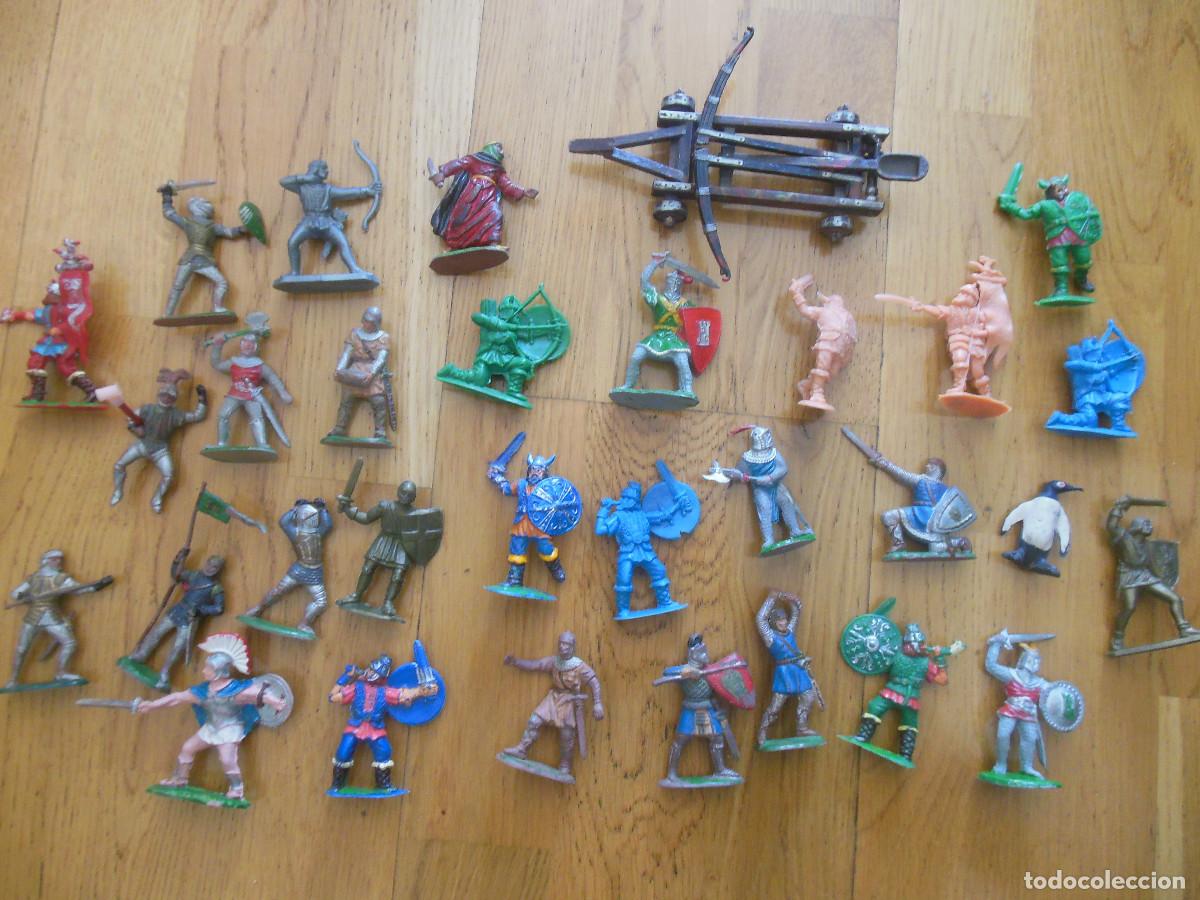 Jeux Anciens: CONJUNTO DE SOLDADOS MEDIEVAL ANTIGUOS DE PL&Aacute;STICO A&Ntilde;OS 70 80 JUGUETE MILITAR ESPA&Ntilde;A