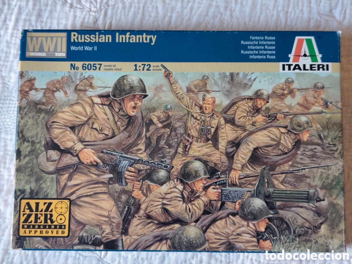 Juguetes Antiguos: Infanter&iacute;a Rusa sovi&eacute;tica 1/72 Italeri Segunda Guerra mundial