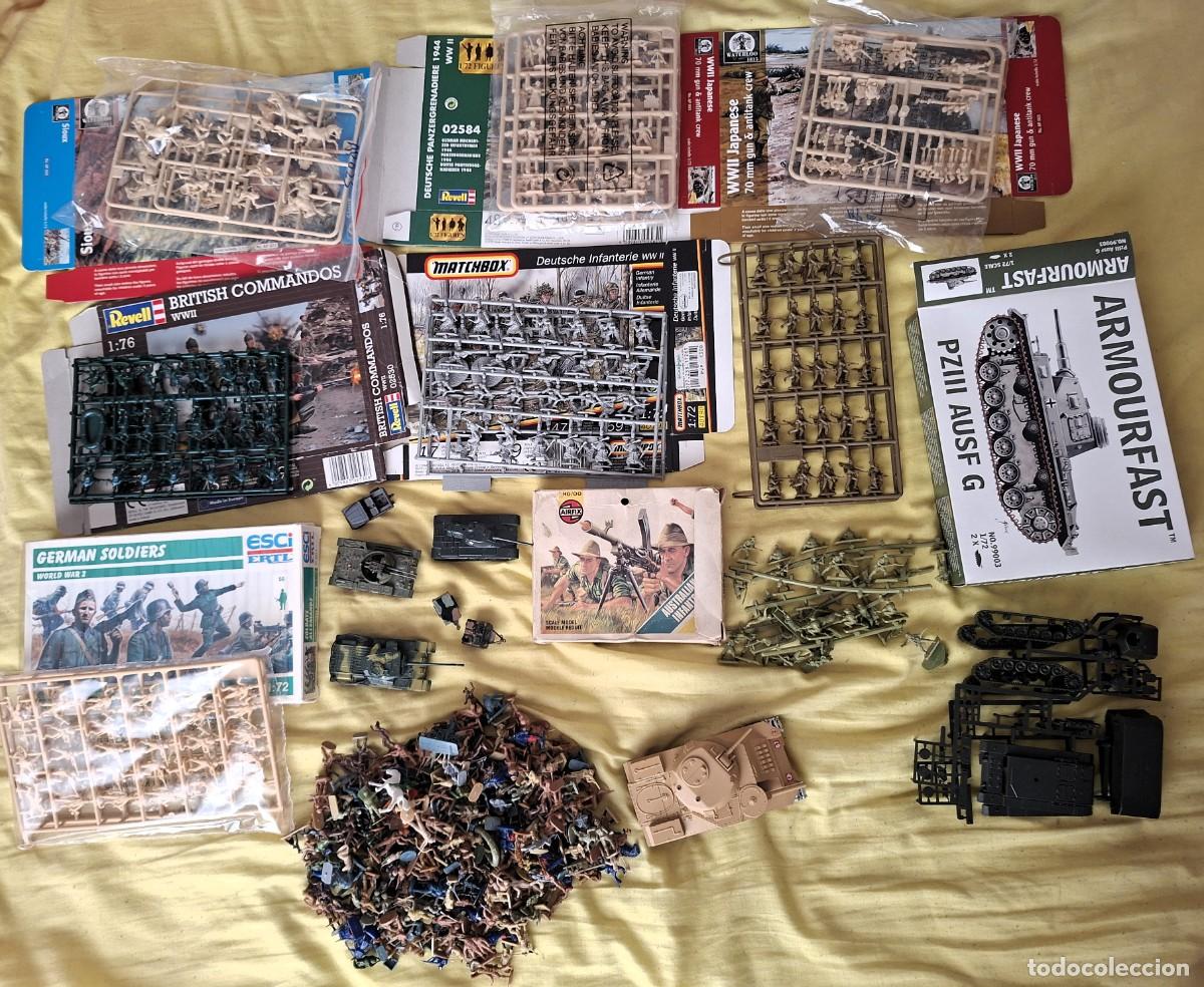 Juguetes Antiguos: LOTE DE 700 SOLDADOS 1/72 MATCHBOX, AIRFIX, ESCI, REVELL...