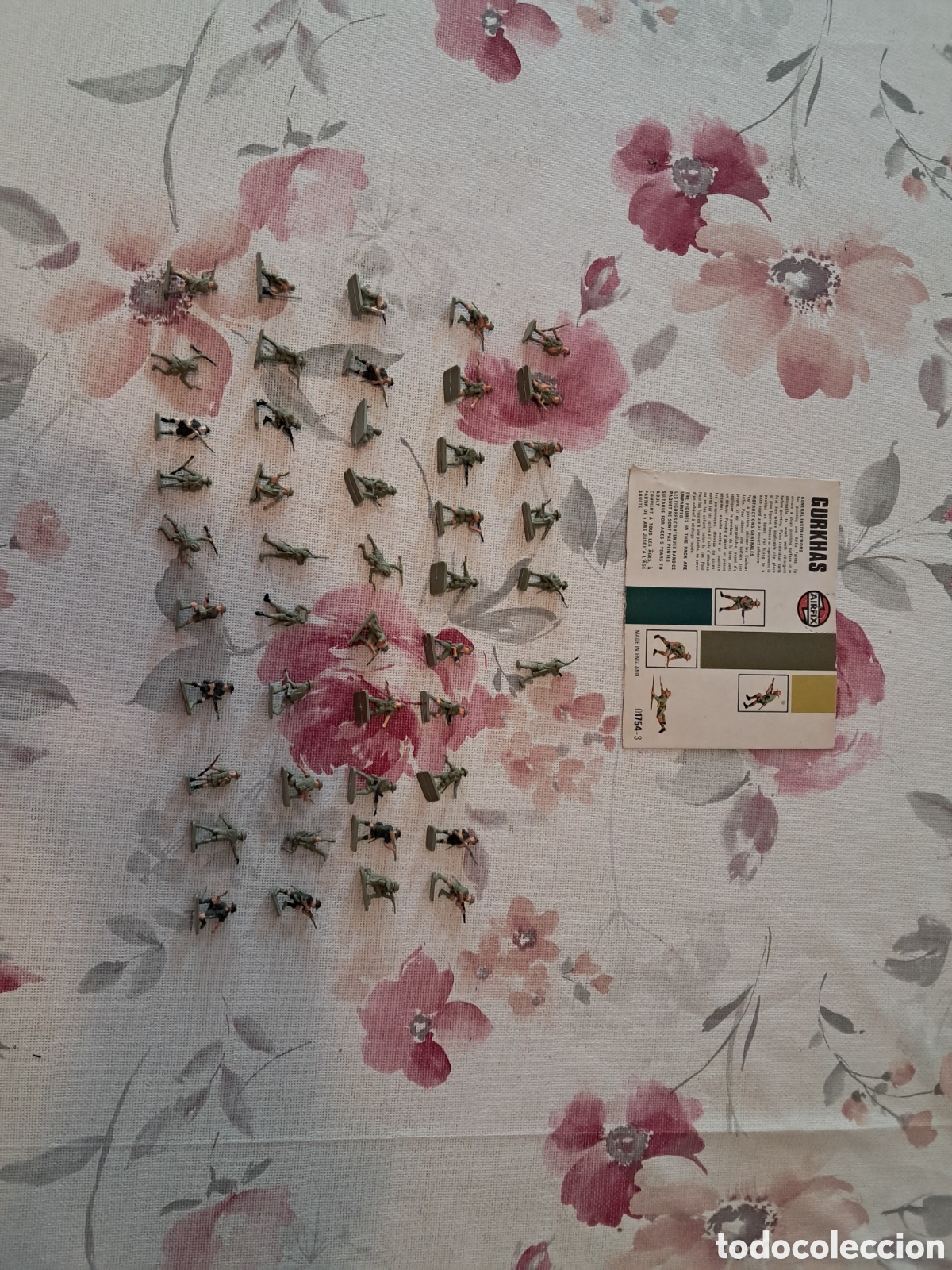 Juguetes antiguos: Soldados gurkhas 2 guerra mundial de airfix