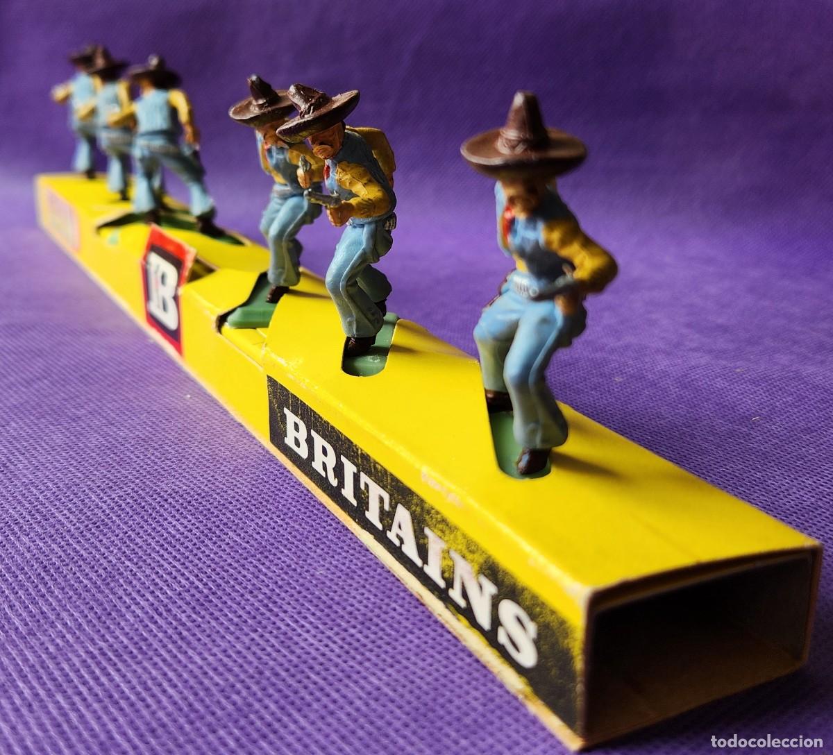 Old Toys: MEXICANOS en DISPLAY set de 6 soldaditos DE PLASTICO variante Argentina Britains