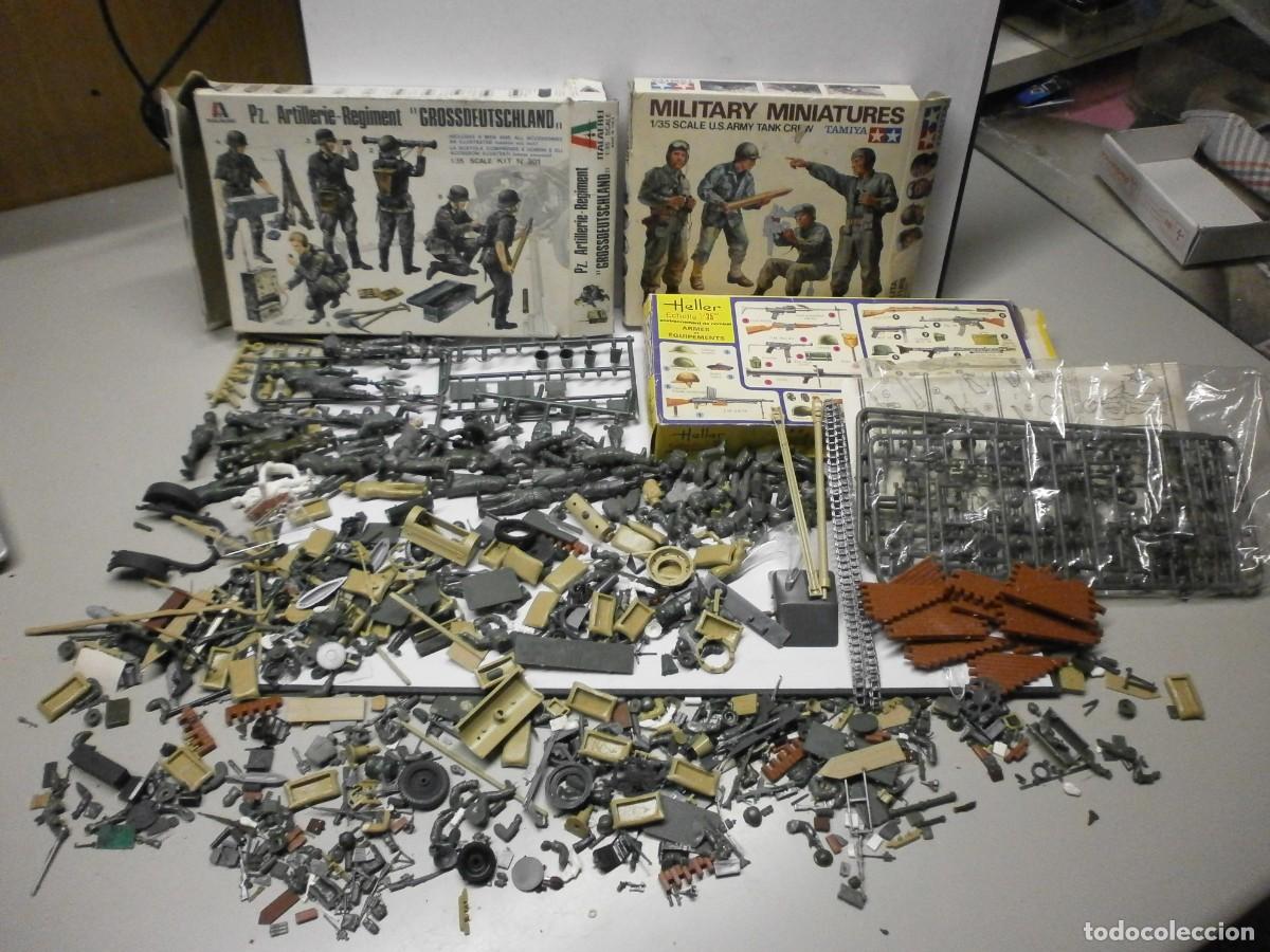 Juguetes antiguos: gran lote de soldados de pvc tamiya italaerei heller 1/35
