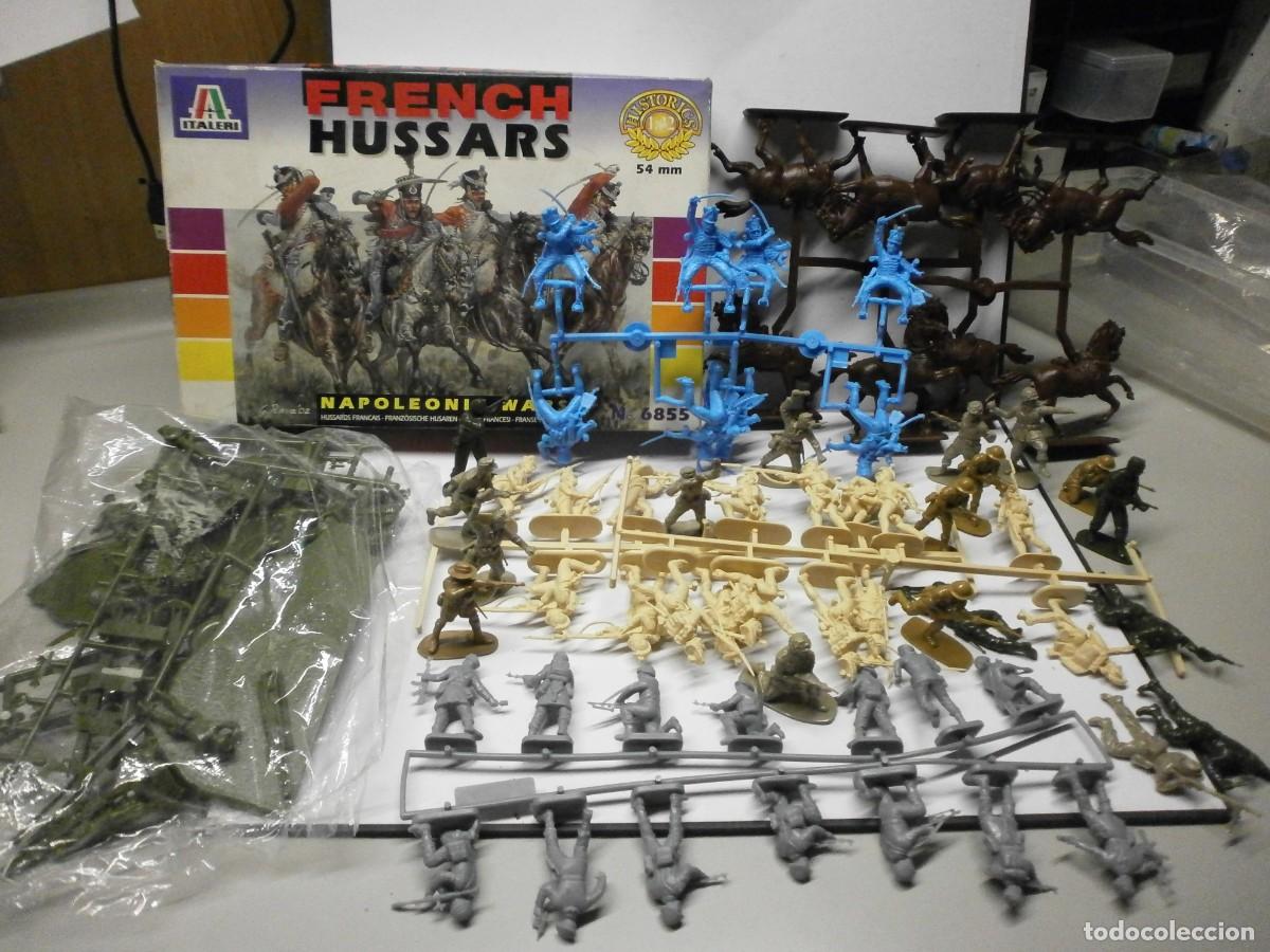 Juguetes antiguos: gran lote de soldados de pvc tamiya italaerei heller 1/35 y 1/32