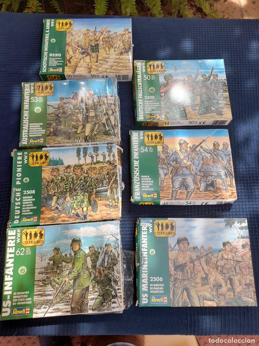 Jogos Antigos: LOTE 7 CAJAS COMPLETAS SOLDADITOS REVELL. ESCALA 1/72.