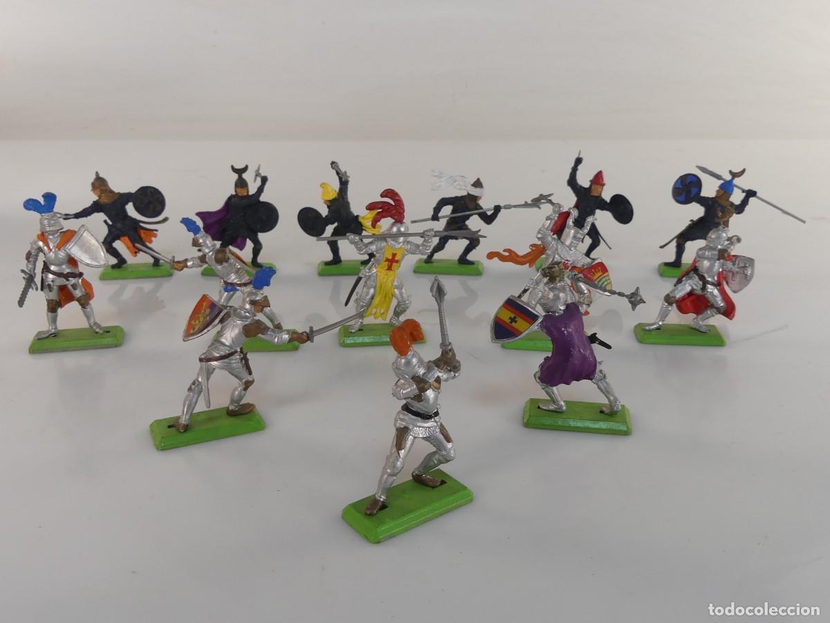 Jogos Antigos: COLECCION LOTE DE 14 SOLDADITOS METALICOS
