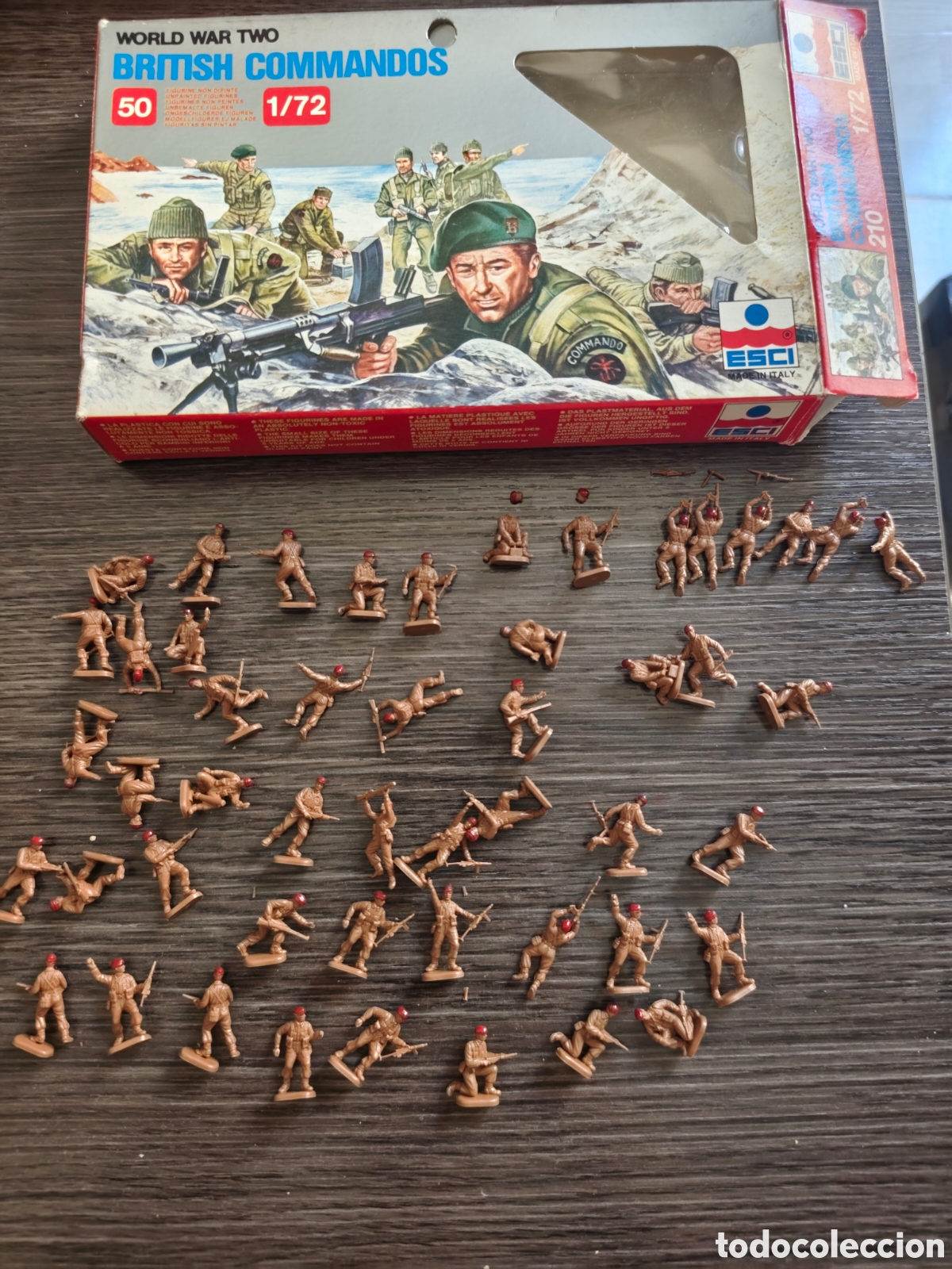 Juguetes antiguos: Soldaditos ESCI British Commandos 1/72 ref 210 segunda guerra mundial WWII