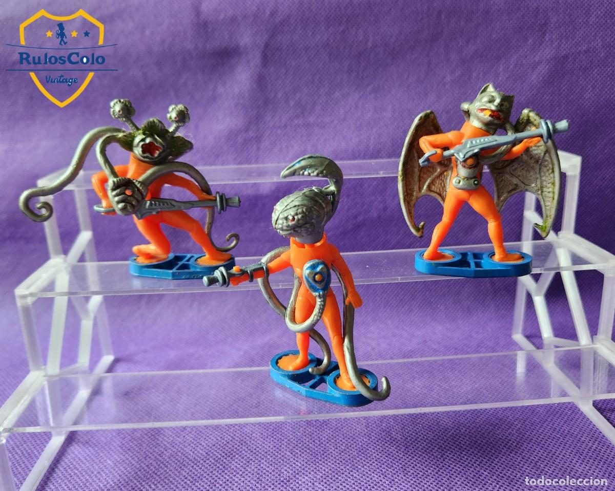 Juguetes antiguos: ORANGE MUTANT RIDERS set de Soldaditos Espaciales Britain's Space Stargard/Alien 1981 ENGLAND