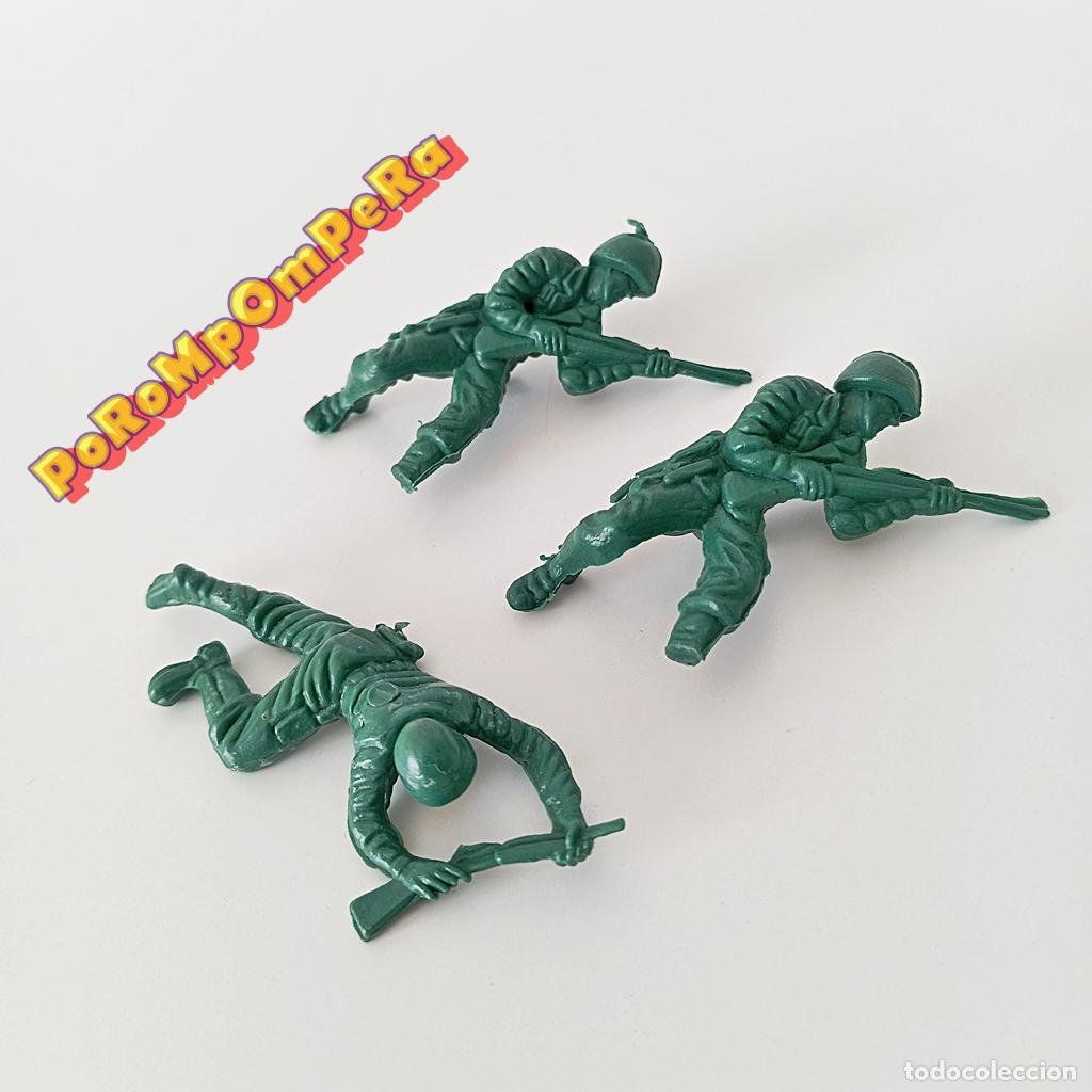 Old Toys: Lote x3 soldados guerra mundial ? similar Airfix Montaplex Monta-Plex Esci Matchbox