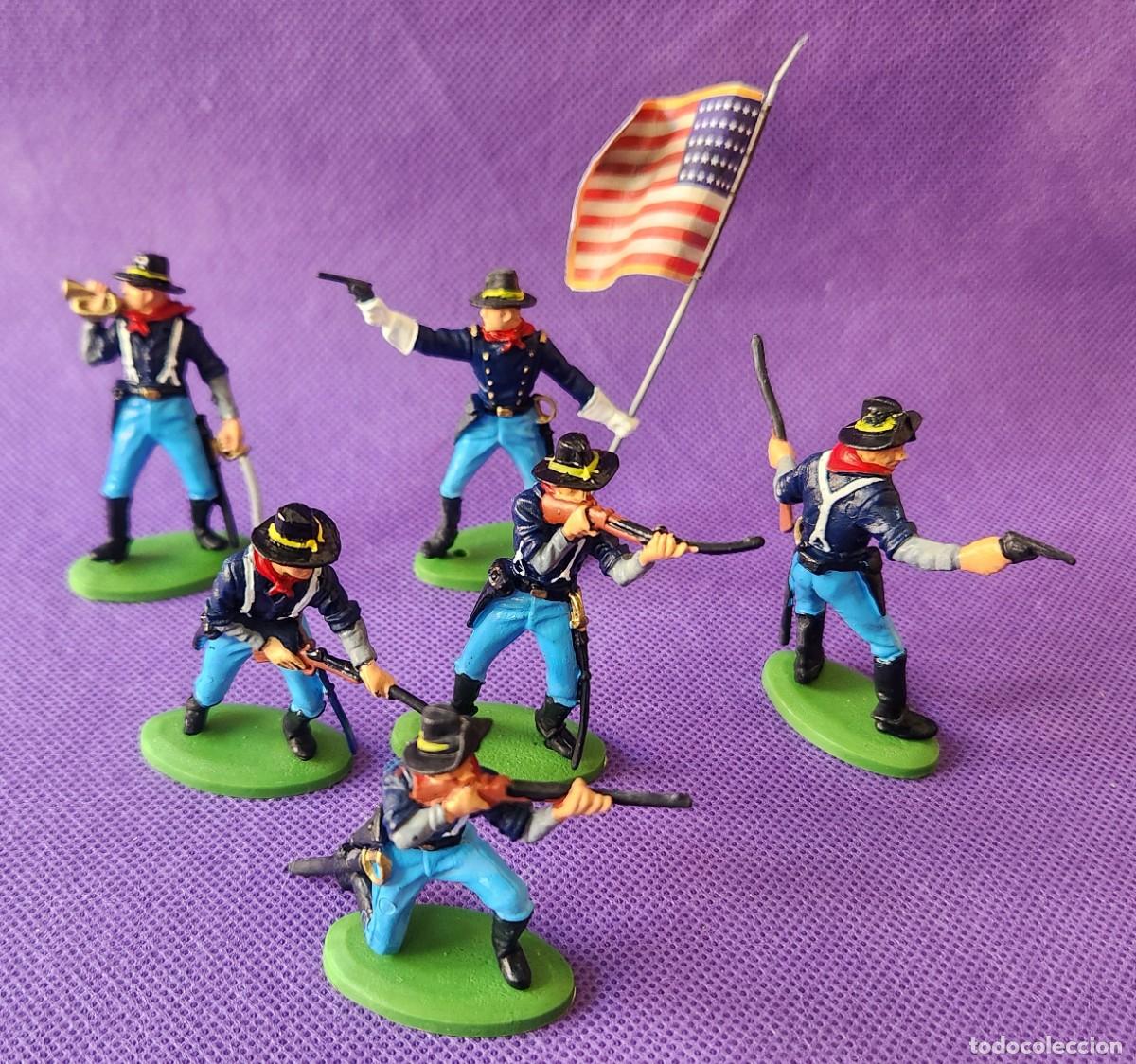 Juguetes antiguos: z INFANTERIA DE LA UNION NORDISTA set de soldaditos pl&aacute;stico DSG Argentina Britains