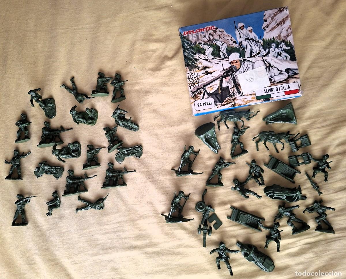 Juguetes antiguos: LOTE ALPINI Y BERSAGLIERI 1/32 DE ATLANTIC