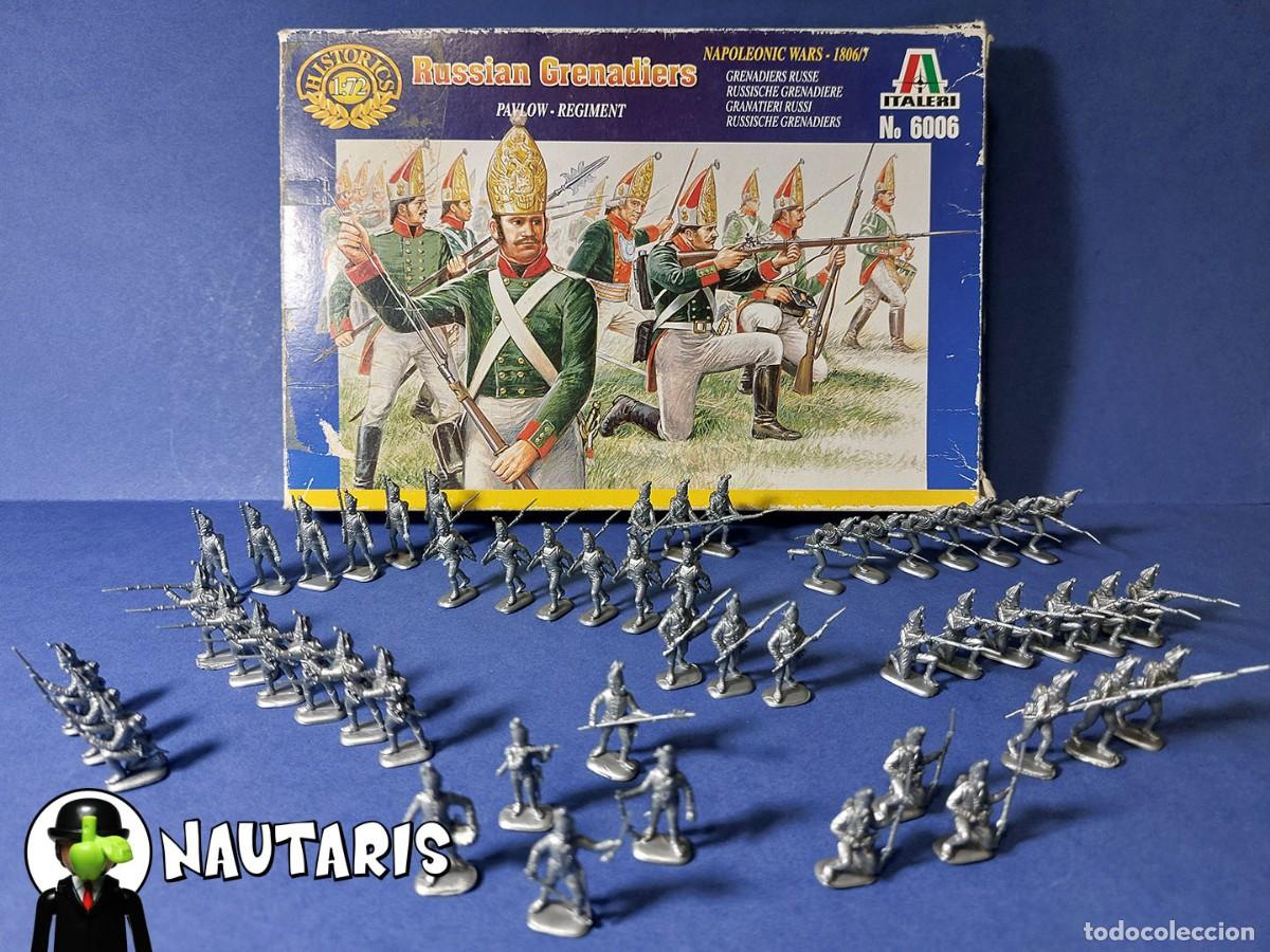 Juguetes antiguos: Granaderos Rusos Napole&oacute;nicos 1:72