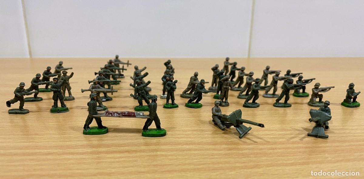 Juguetes antiguos: LOTE DE 42 SOLDADITOS INFANTER&Iacute;A ALEMANIA - II GUERRA MUNDIAL - REF. 4502 MICRO MINIATURAS EKO