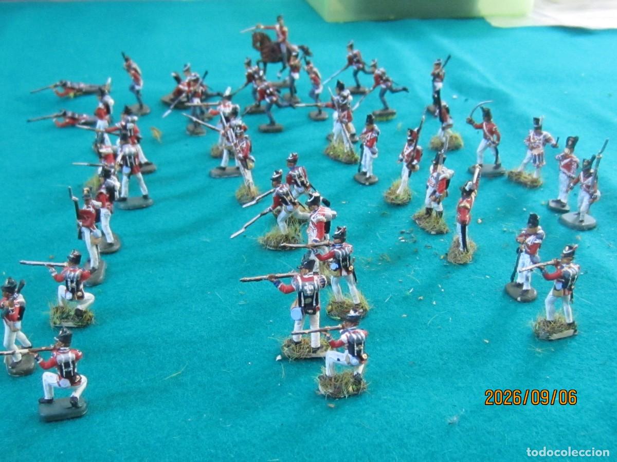 Juguetes antiguos: FIGURAS 1/72 - INFANTERIA INGLESA - WATERLOO - L 104
