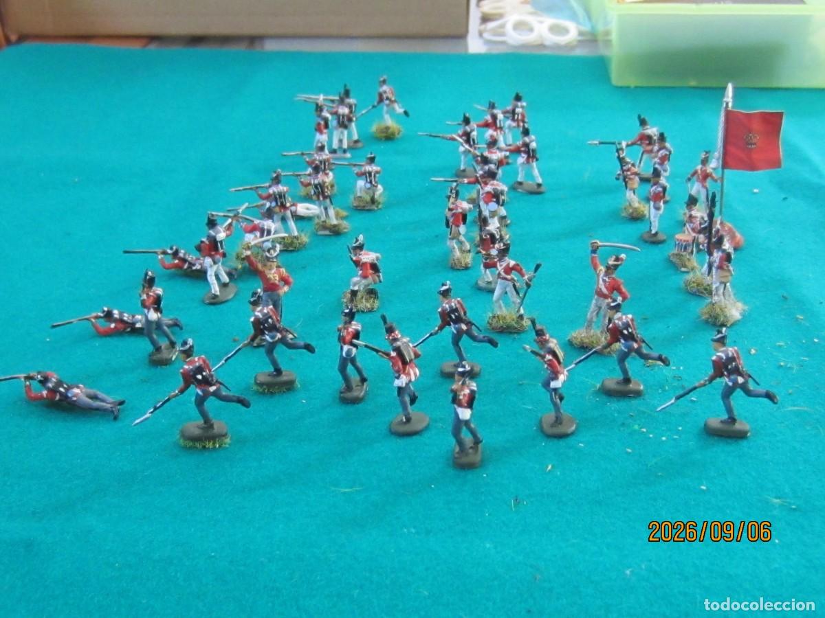 Juguetes antiguos: FIGURAS 1/72 - INFANTERIA INGLESA - WATERLOO - L 105