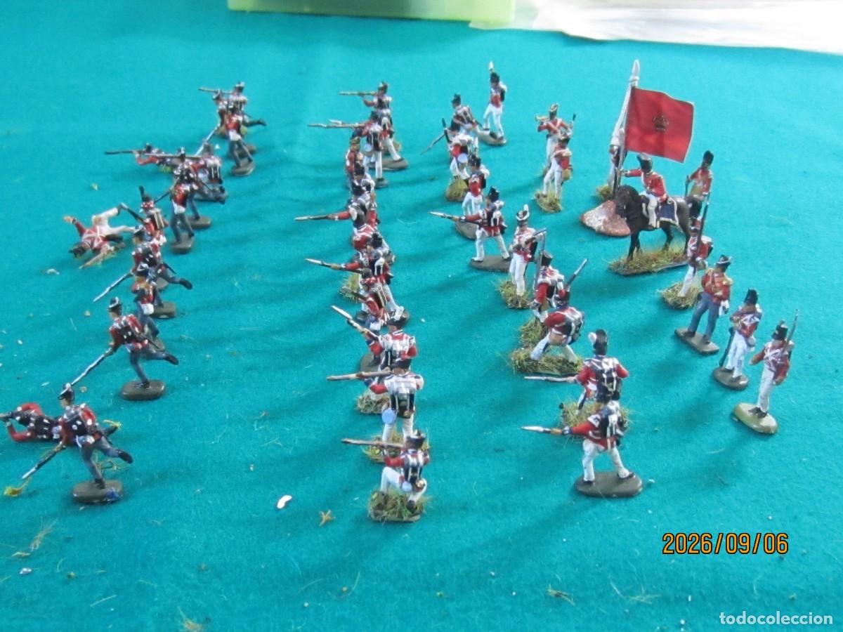 Juguetes antiguos: FIGURAS 1/72 - INFANTERIA INGLESA - WATERLOO - L 107