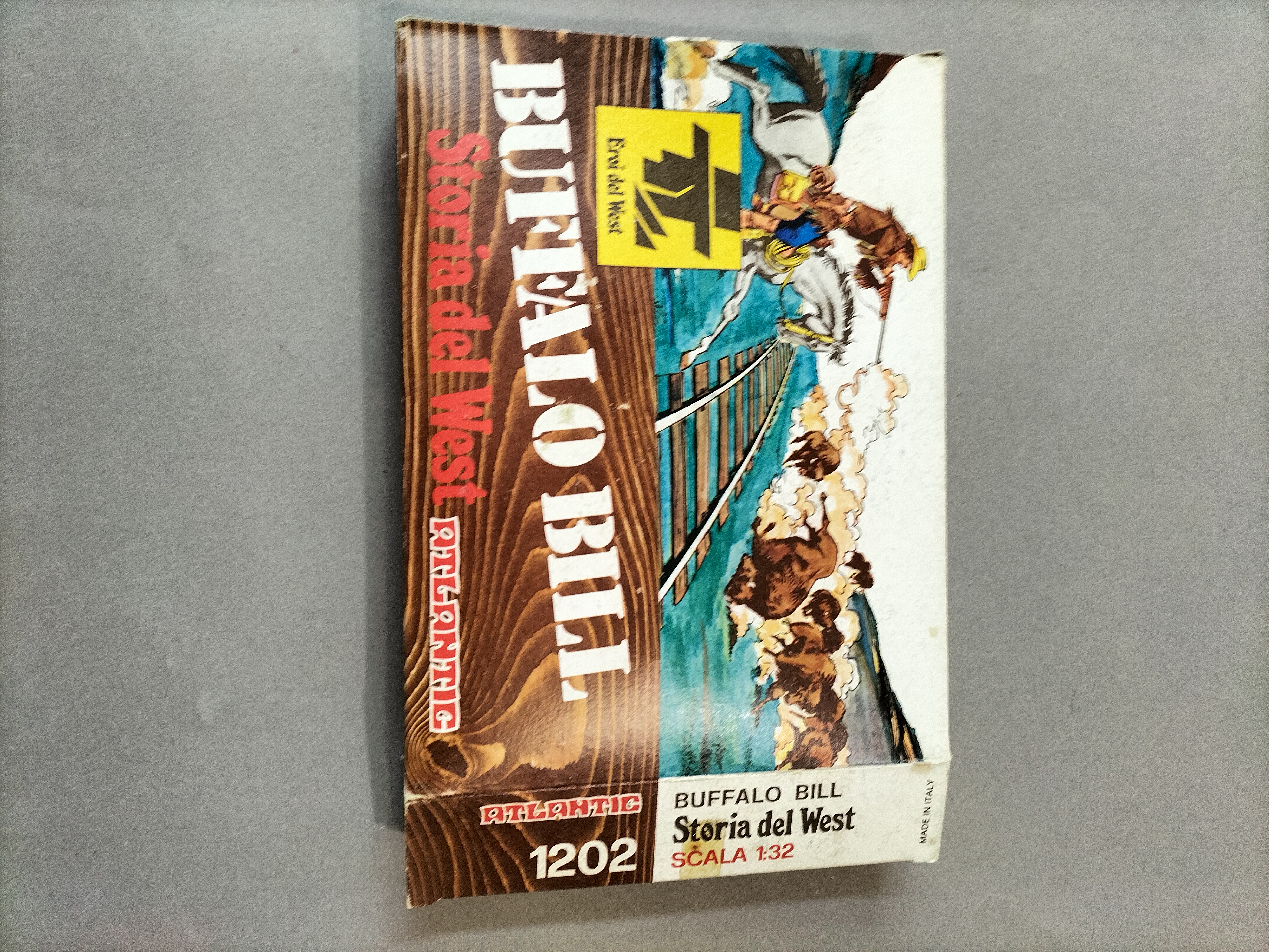 Juguetes antiguos: 1/32 ATLANTIC anos 70 Ref. 1202 con Caja - BUFFALO BILL - Reamsa Airfix Jecsan. Envio Incluido.