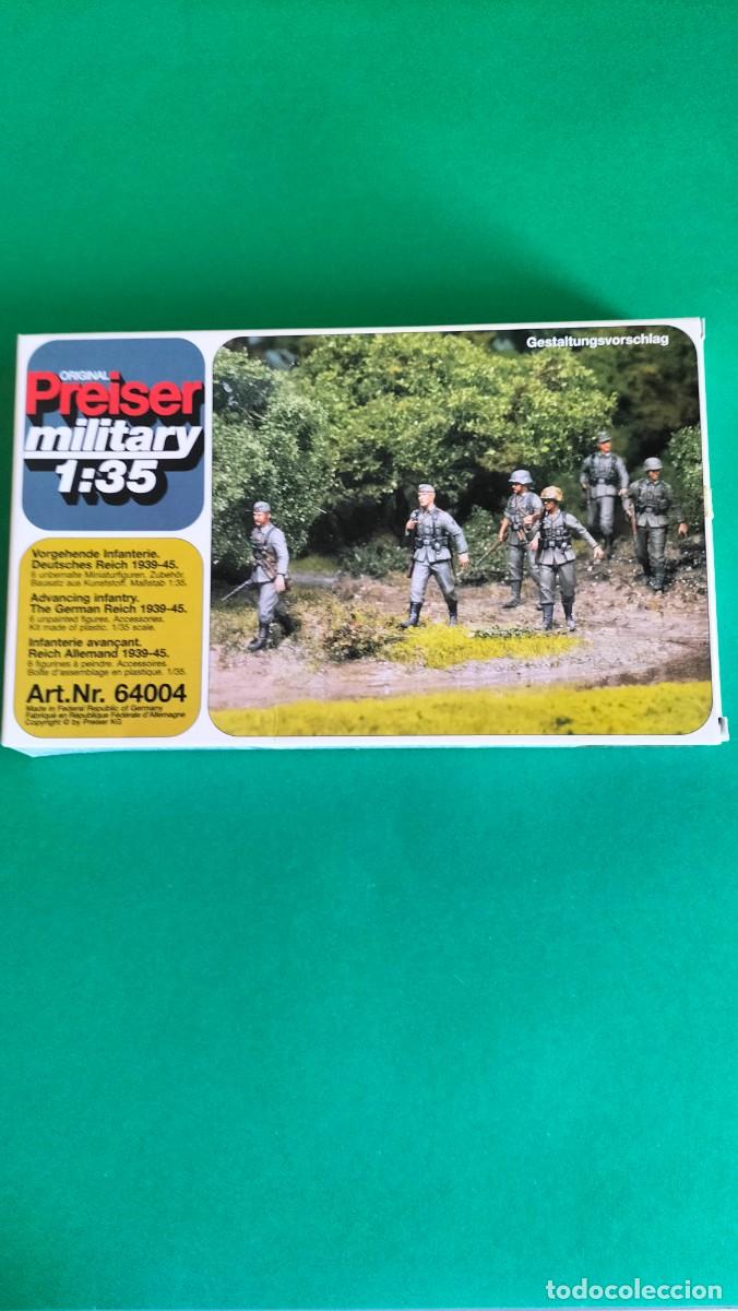 Juguetes antiguos: Preiser escala 1:35 ref. 64004 - Infanter&iacute;a alemana 1939-45 - Nuevo. Compatible con Tamiya, Dragon,