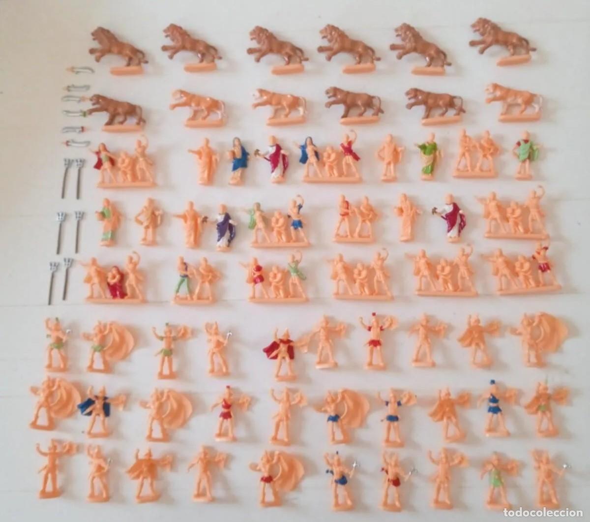 Juguetes antiguos: ATLANTIC H0 HO 1/72 GLADIADORES Y CRISTIANOS REF 1517 CIRCO ROMANO ORIGINAL A&Ntilde;OS 70 NO NEXUS RTOY