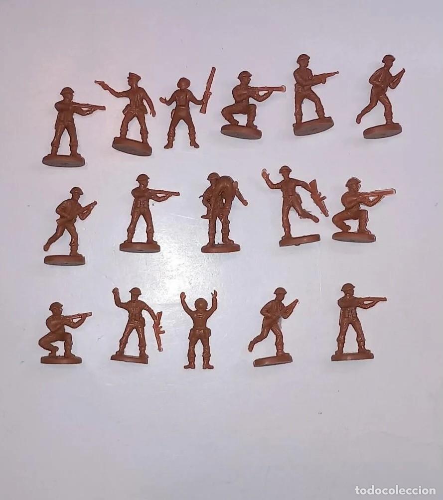 Juguetes antiguos: ATLANTIC H0 HO 1/72 17 SOLDADOS INGLESES FUSILEROS REALES BRIT&Aacute;NICOS IIWW N&deg; 83 ROYAL FUSILIERS RTOY