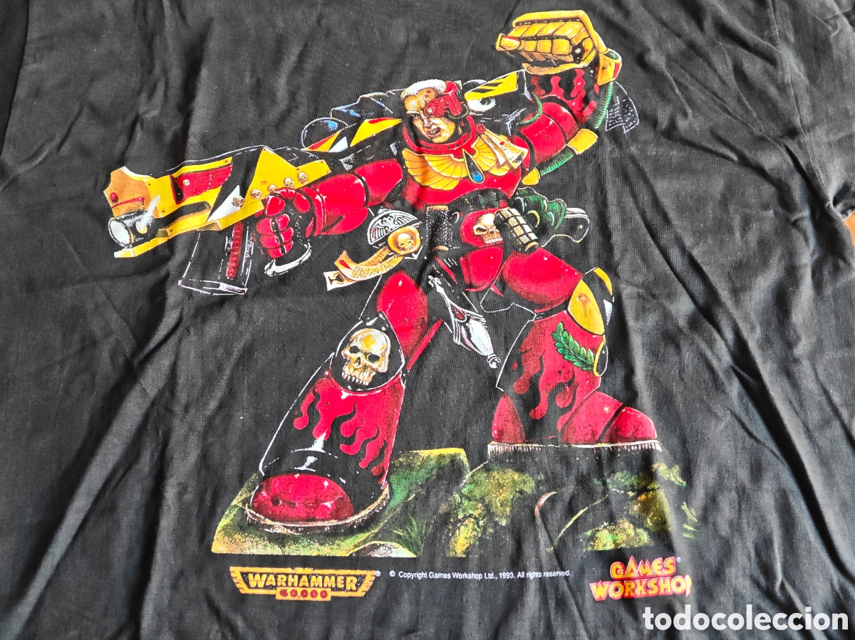 Juguetes antiguos: Warhammer. Camiseta original 1993. Talla L. Color negro. A estrenar