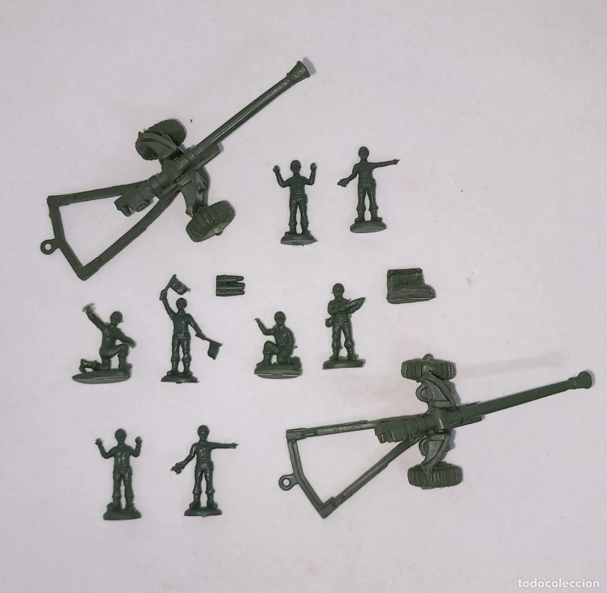 Juguetes antiguos: ATLANTIC 1/72 HO H0 MODERNA 8 SOLDADOS ARTILLER&Iacute;A ARMAS ANTITANQUE REF 106 120 ARTILLERY 70'S RTOY