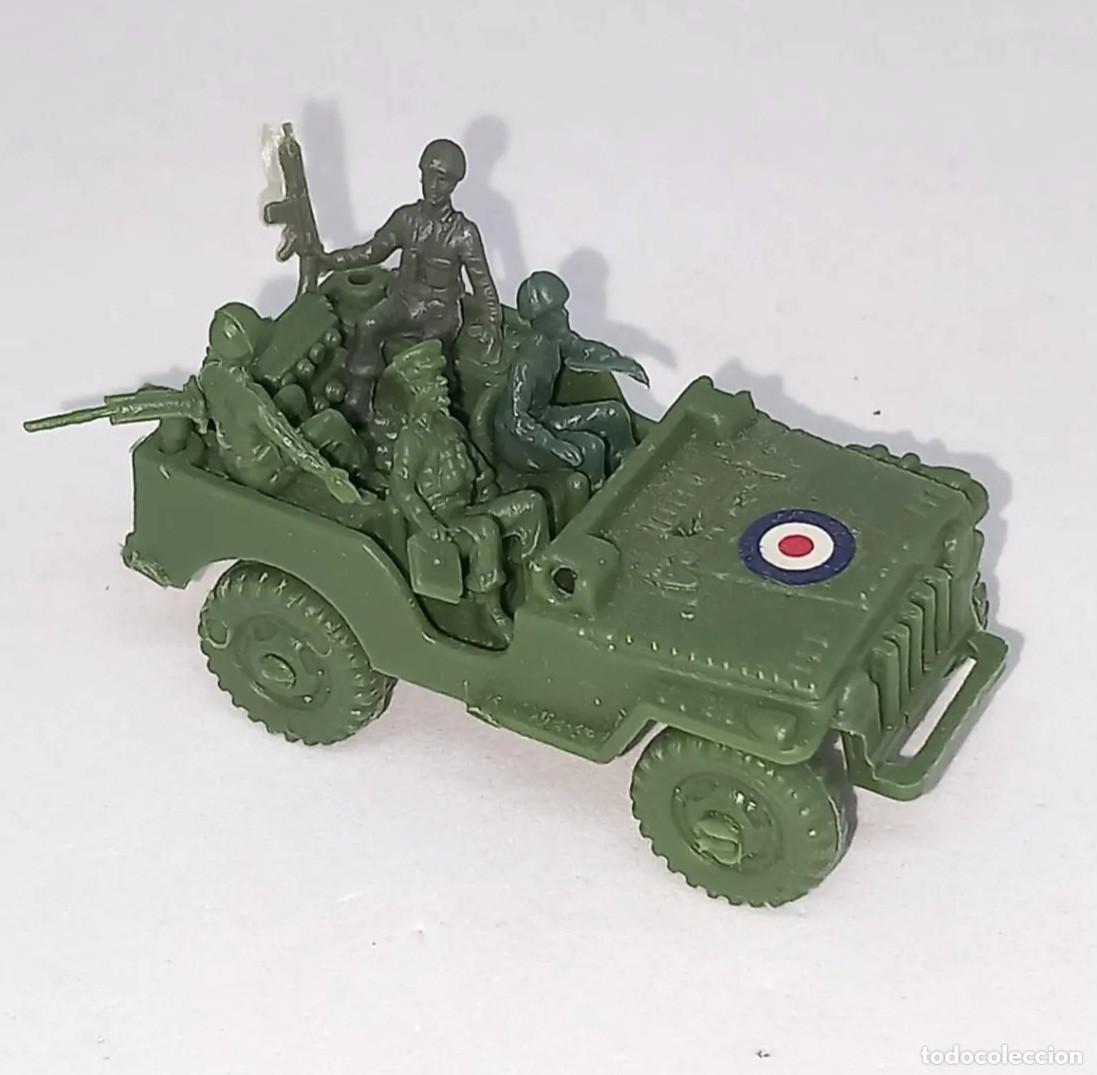 Juguetes antiguos: ATLANTIC H0 HO 1/72 JEEP CA&Ntilde;ON ANTITANQUE SOLDADOS INFANTER&Iacute;A N&deg; 105 INFANTRY JEEP A&Ntilde;OS 70 RTOY