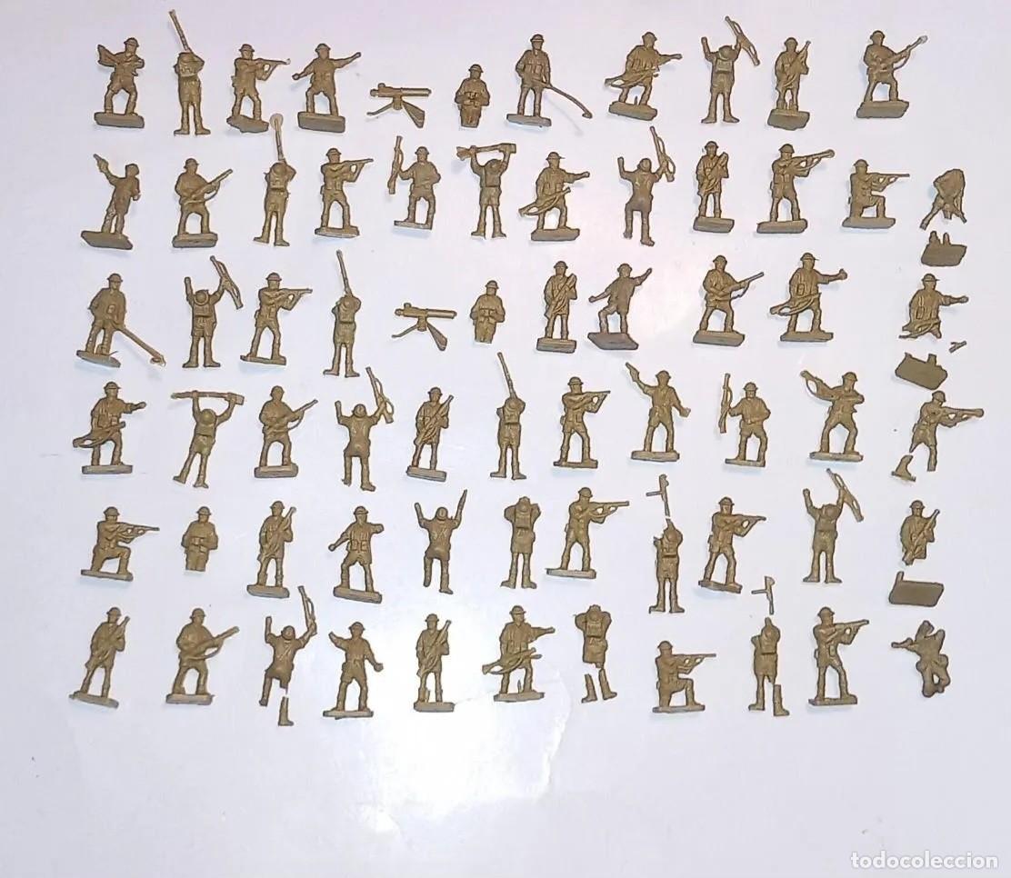 Juguetes antiguos: AIRFIX VINTAGE H0 1/72 64 SOLDADOS INGLESES 8&deg; EJ&Eacute;RCITO BRIT&Aacute;NICO S9 HO WWII EIGHT 8th ARMY 60' RTOY