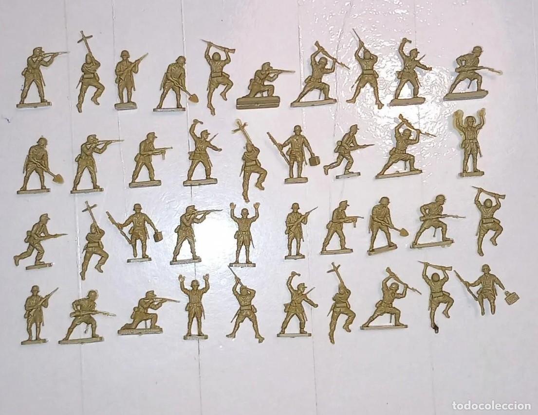 Juguetes antiguos: AIRFIX 1/72 39 SOLDADOS ALEMANES INGLESES AFRICA CORPS REF 01711 AFRIKA KORPS A&Ntilde;OS 70 RTOY